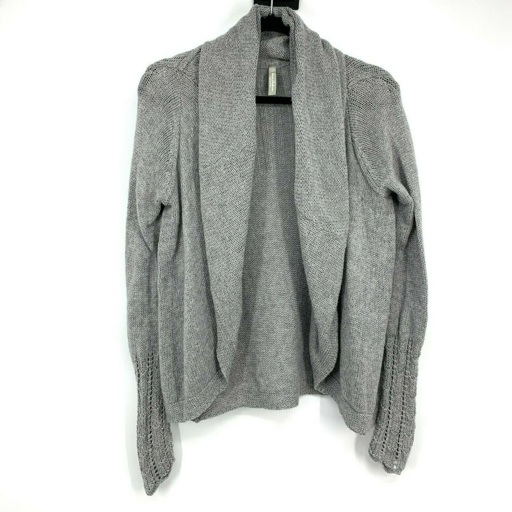 Hanna Andersson Gray Open Front Cardigan